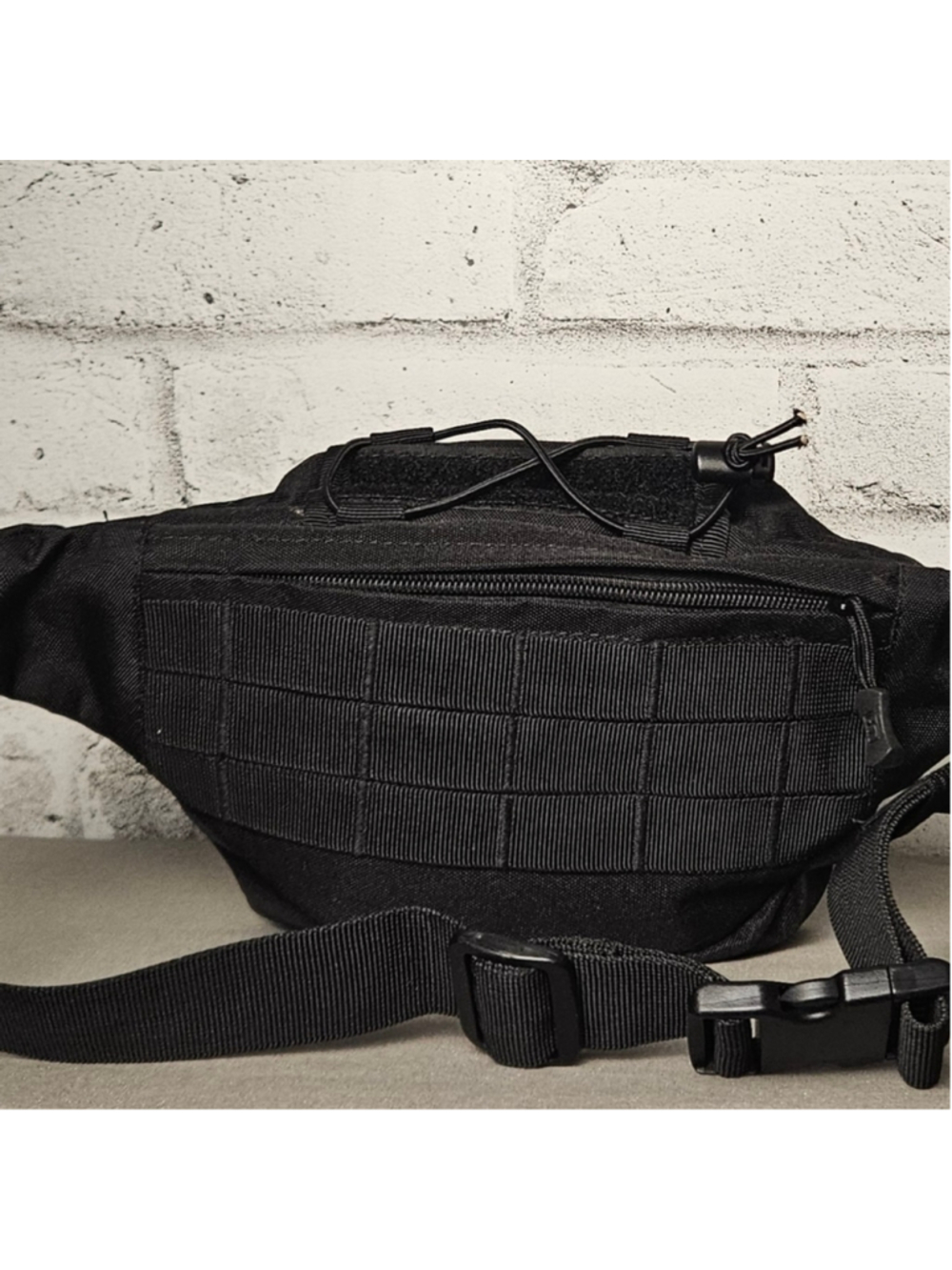 Highland Tactical Black Utility Belt Bag Multi Pocket Waist Pack - Picture 4 of 8